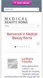 Mobile Screenshot of medicalbeautyroma.it