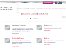 Tablet Screenshot of medicalbeautyroma.it